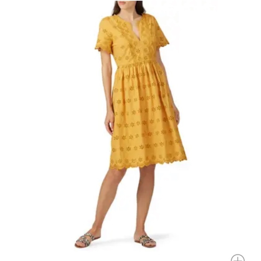 Madewell Yellow Midi Dress